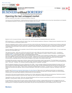 Opening the last untapped market KWR has