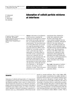 Adsorption of colloid particle mixtures at interfaces
