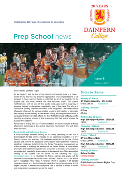 Monday 13 March SP Music Assembly - Mrs Koller 07h30