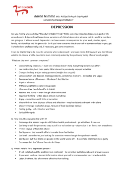 FAQs Depression