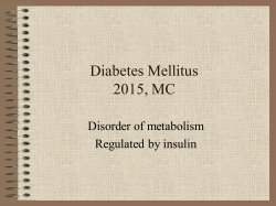 Diabetes Mellitus