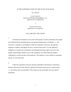 Gannon v. State - Kansas Judicial Branch