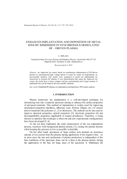 enhanced implantation and deposition of metal ions by immersion in