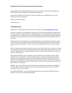 Dean`s Office Guidelines