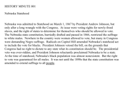 History Minutes - Nebraska State Historical Society