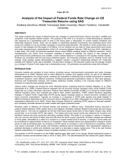 Analysis of the Impact of Federal Funds Rate Change on US
