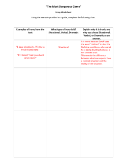 “The Most Dangerous Game”