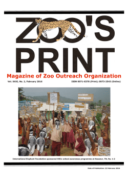 Magazine of Zoo Outreach Organization