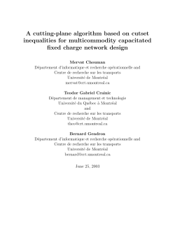 A cutting-plane algorithm based on cutset inequalities for