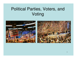 Political Parties, Voters, and Voting