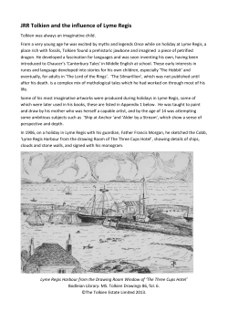 JRR Tolkien and the influence of Lyme Regis