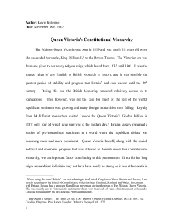 Queen Victoria - The Maple Monarchists