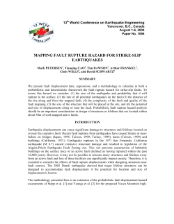 Mapping Fault Rupture Hazard for Strike