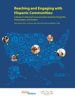 Reaching and Engaging with Hispanic Communities