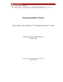 The Responsibility Paradox