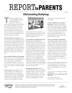 Eliminating Bullying - National Association of Elementary School