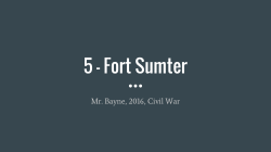 5 - Fort Sumter
