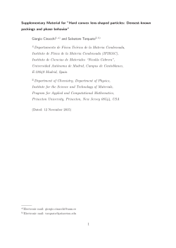 Supplementary Material for &rdquo;Hard convex lens