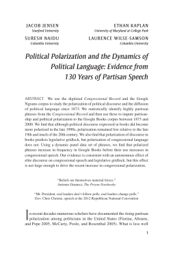 Political Polarization and the Dynamics of Political Language