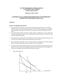 Law 678: Introduction to Microeconomics STANFORD LAW