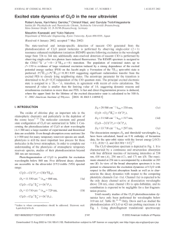 Excited state dynamics of Cl2O in the near ultraviolet