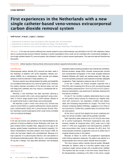 First experiences in the Netherlands with a new single catheter