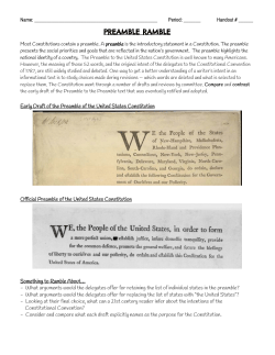 preamble ramble - Campbell News Network