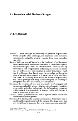 An Interview with Barbara Kruger