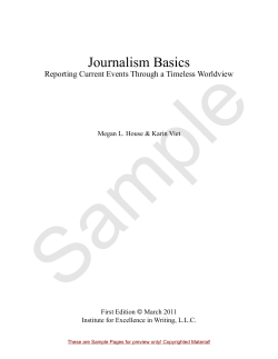 Journalism Basics - Rainbow Resource