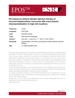 Percutaneous ethanol lipiodol injection therapy of recurred