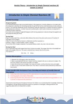 Introduction to Simple Chemical Reactions (4)
