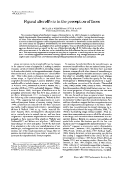 Figural aftereffects in the perception of faces