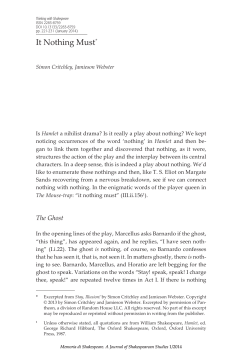 It Nothing Must - OJS::Open Journals Sapienza