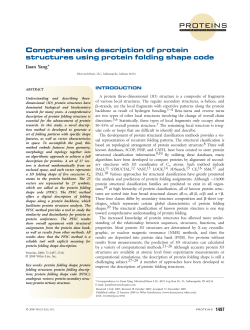 Comprehensive description of protein structures using protein