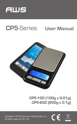 CP5-Series User Manual - American Weigh Scales