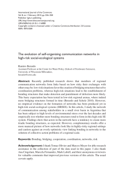 The evolution of self-organizing communication networks in high