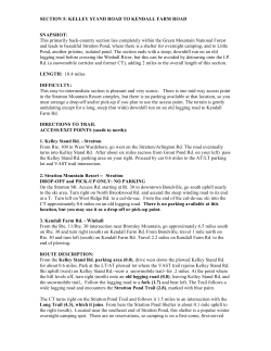 SECTION 5 - Catamount Trail Association