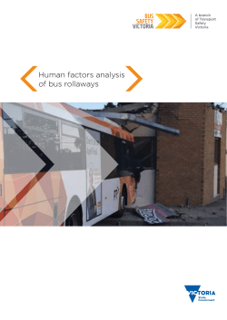 Human factors analysis of bus rollaways