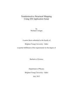 Nondestructive Structural Mapping Using iOS - BYU