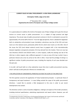CEL Final Version London speech Public Procurement