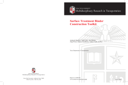 Product 0-5893-P1 - Surface Treatment Binder Construction Toolkit