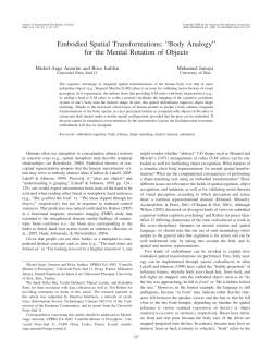 Embodied Spatial Transformations: &ldquo;Body Analogy&rdquo;