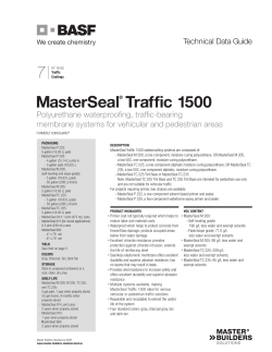 MasterSeal&reg; Traffic 1500