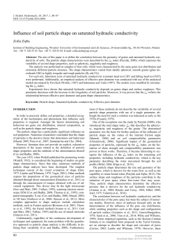 Influence of soil particle shape on saturated hydraulic conductivity