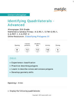 Identifying Quadrilaterals - Advanced