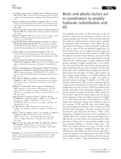 Biotic and abiotic factors act in coordination to amplify hydraulic