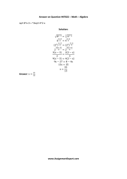 Answer on Question #47022 – Math – Algebra sqrt 8^x