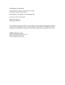 as PDF - Nutrient Reference Values