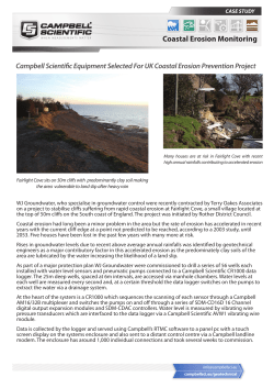 Coastal Erosion Monitoring