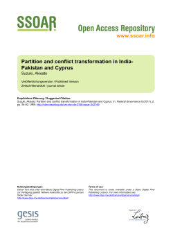 partition and conflict transformation in india-pakistan and